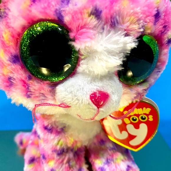 TY BEANIE BOOS NWT RETIRED SOPHIE LEOPARD CAT w/ATTACHED TAGS BIRTHDAY JAN 13 - Picture 3 of 10